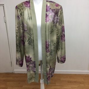 Sheer Open Kimono XL